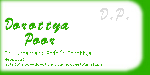 dorottya poor business card
